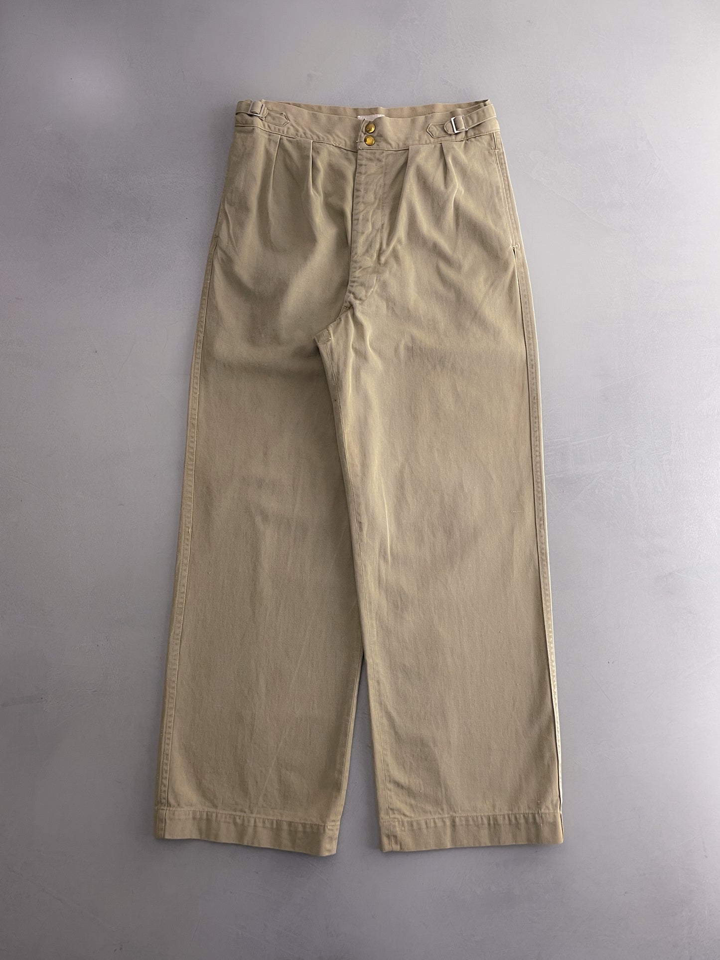 50's Aus Military Press Stud Pants [32"]