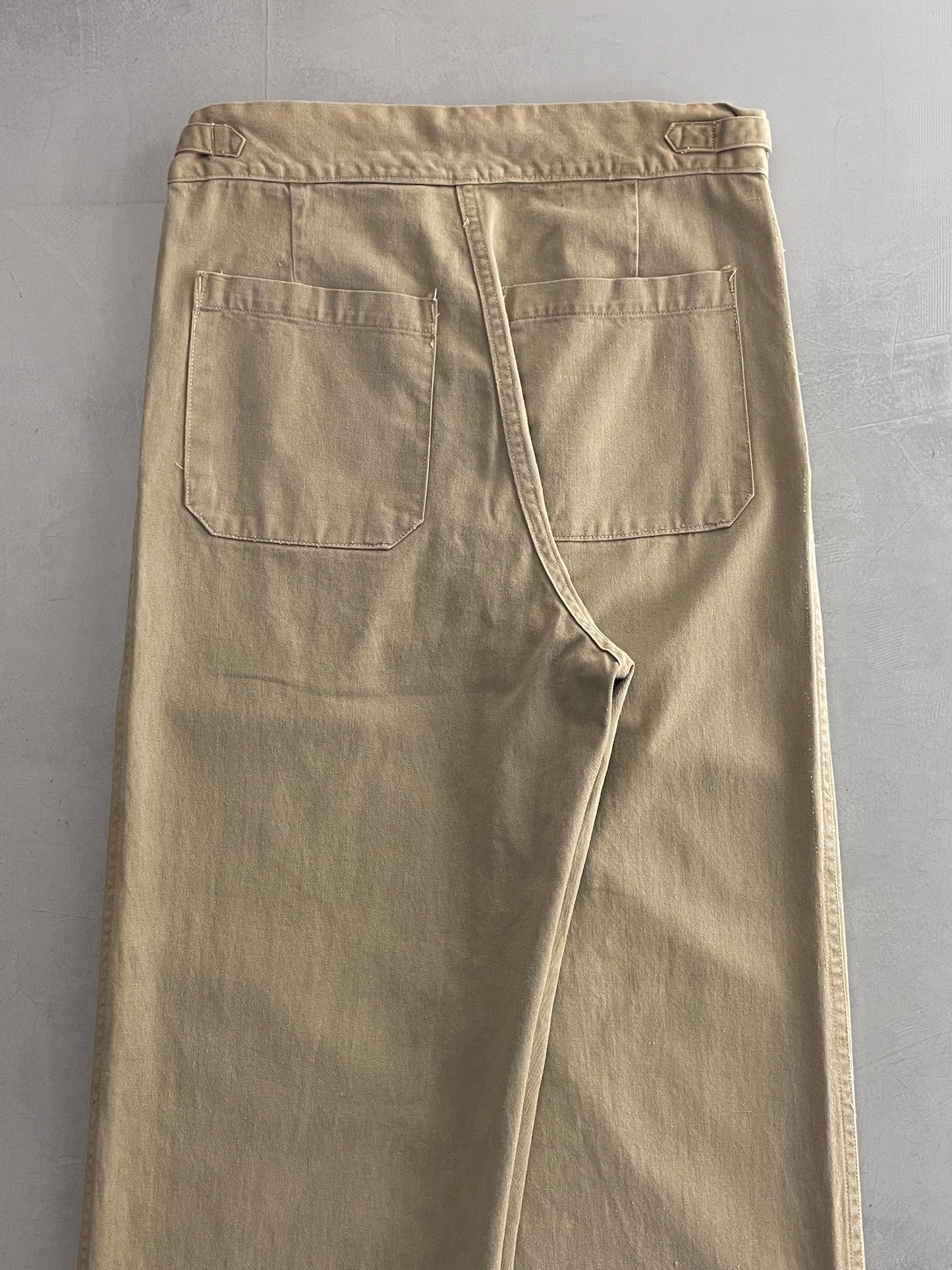 50's Aus Military Press Stud Pants [32"]