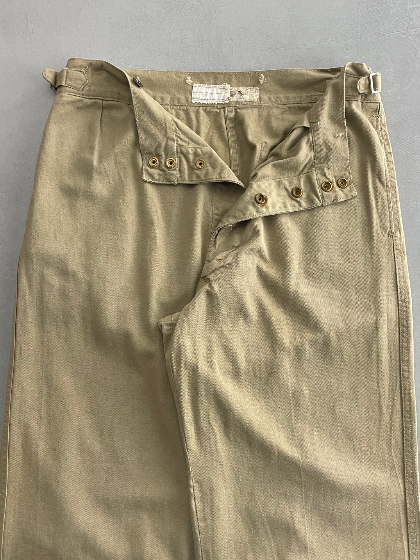 50's Aus Military Press Stud Pants [36"]