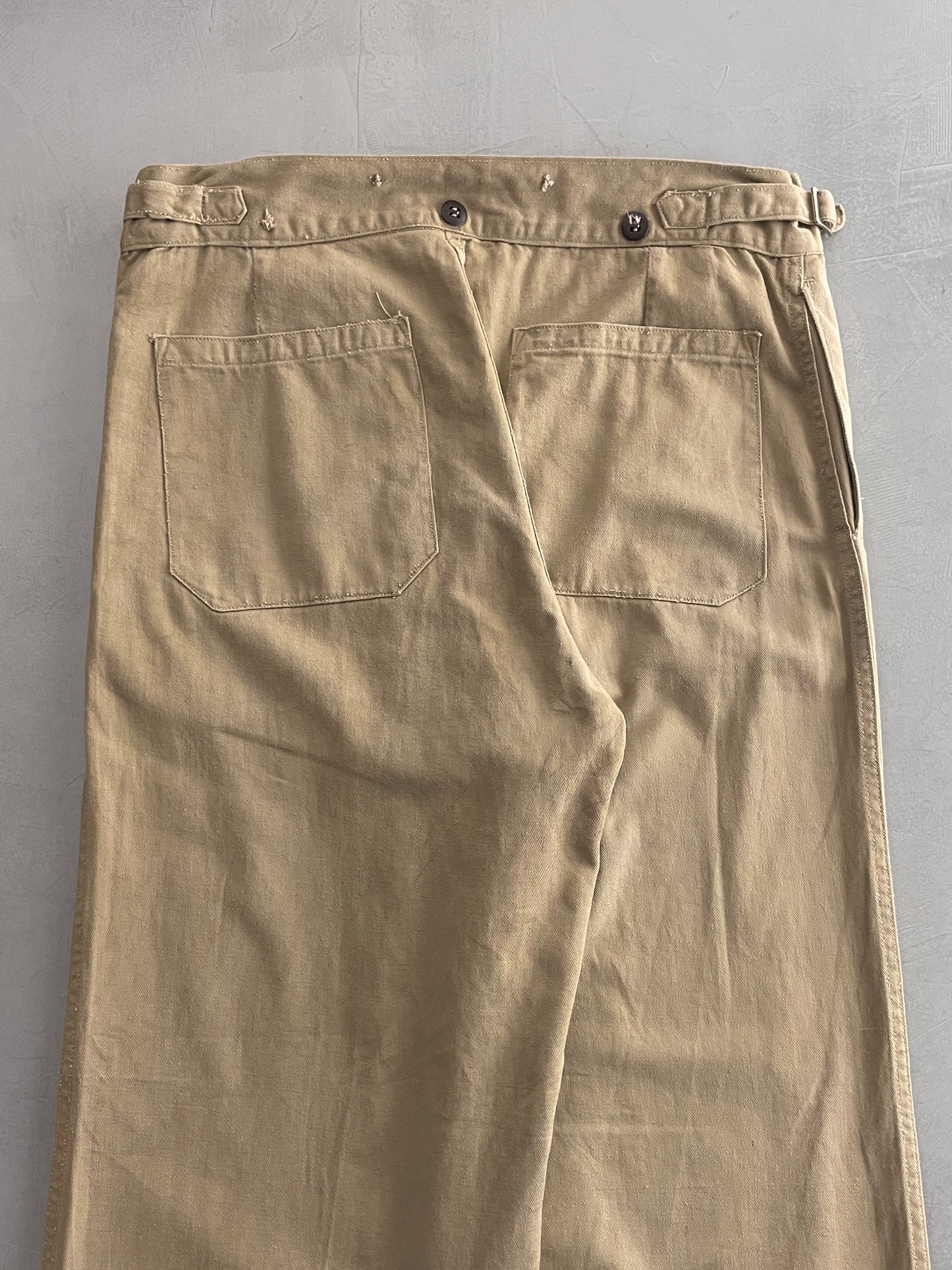 50's Aus Military Press Stud Pants [36"]