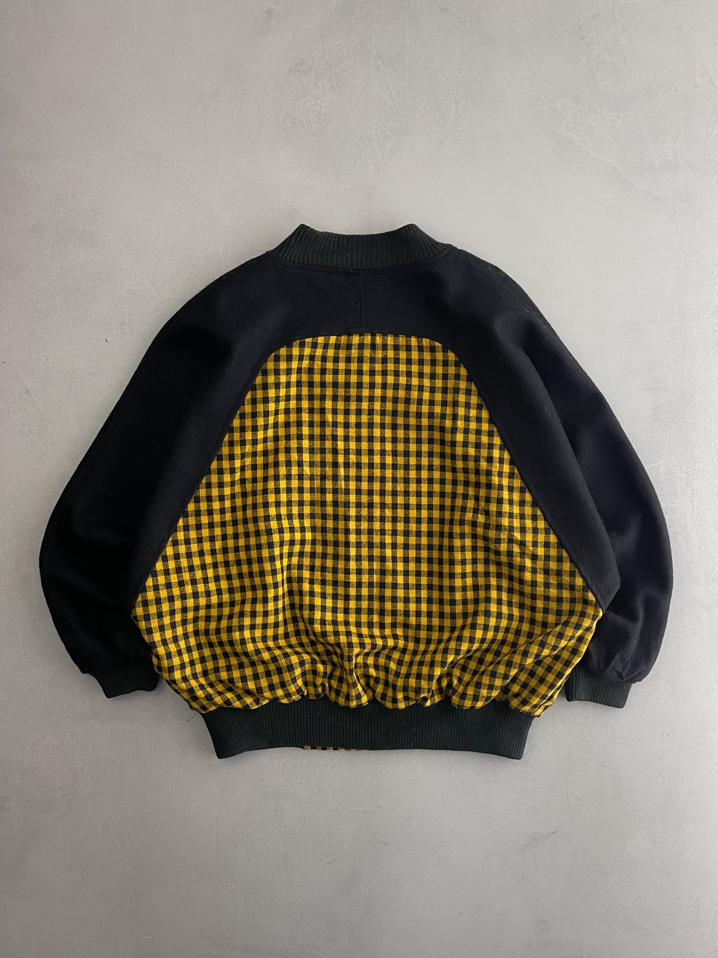 Gingham Wool Bomber [S]