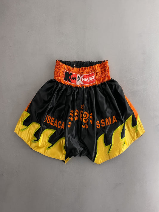 Thai Boxing Flame Shorts [ELASTIC]