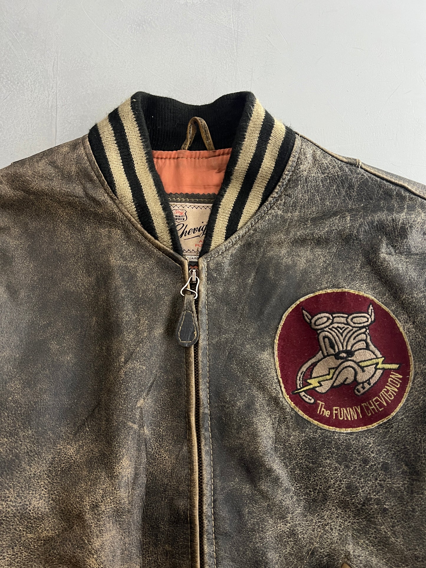 90's Chevignon Leather Bomber [L/XL]