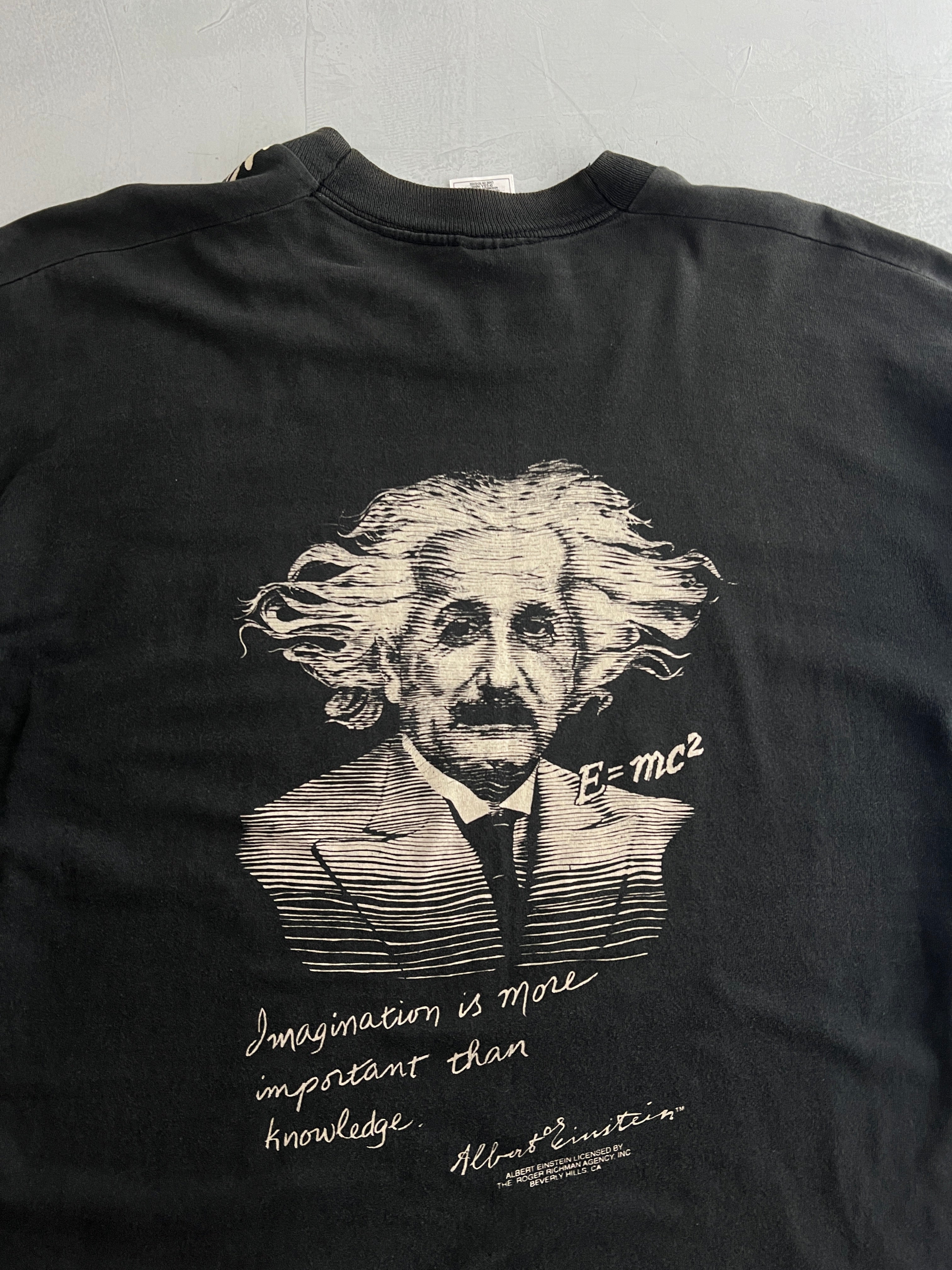 希少80s90s Albert Einstein プリントtシャツ XL 偉人 - メルカリ