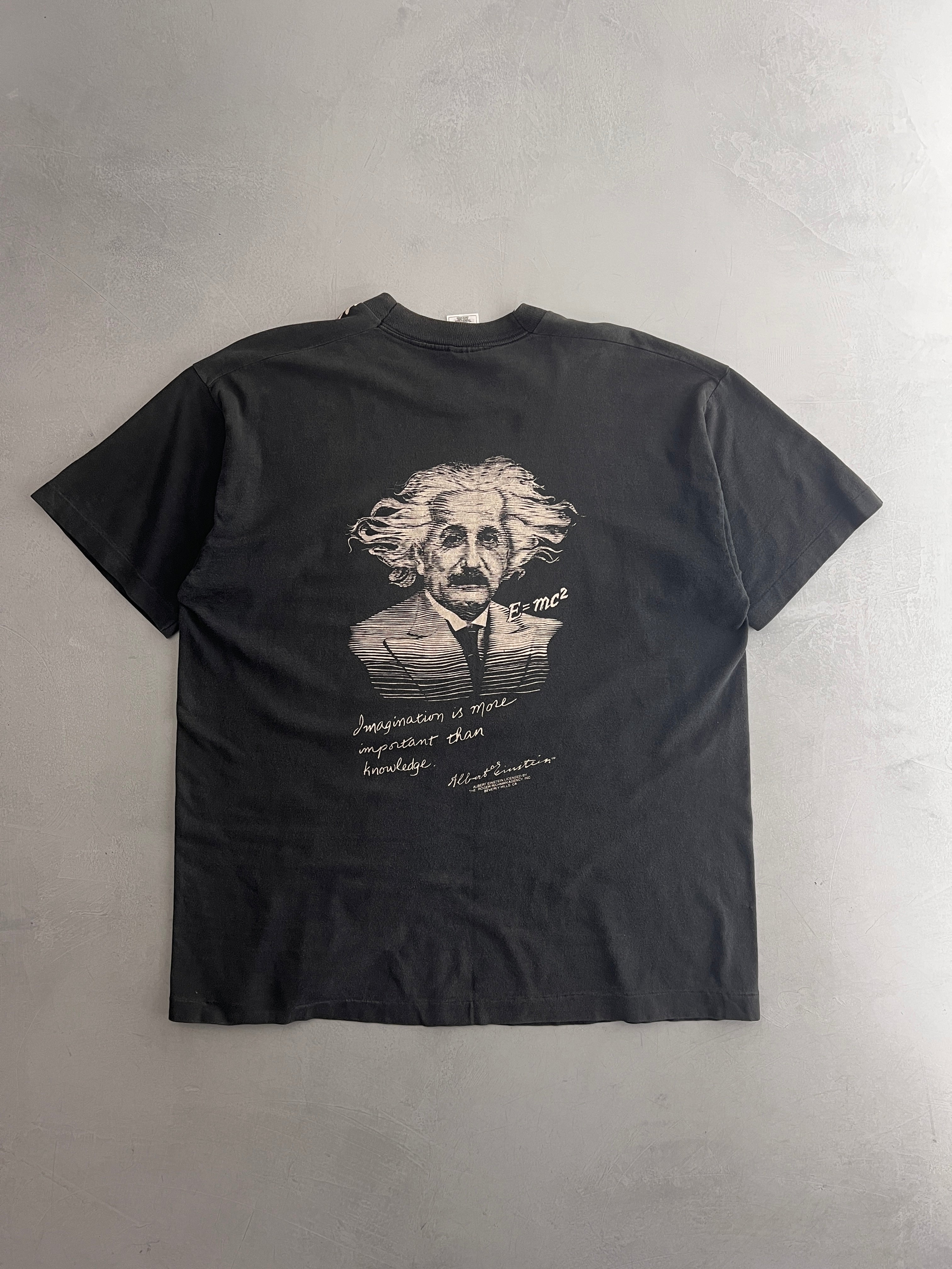 90's Albert Einstein Big Face Tee [XL] – The Wilde Merchant