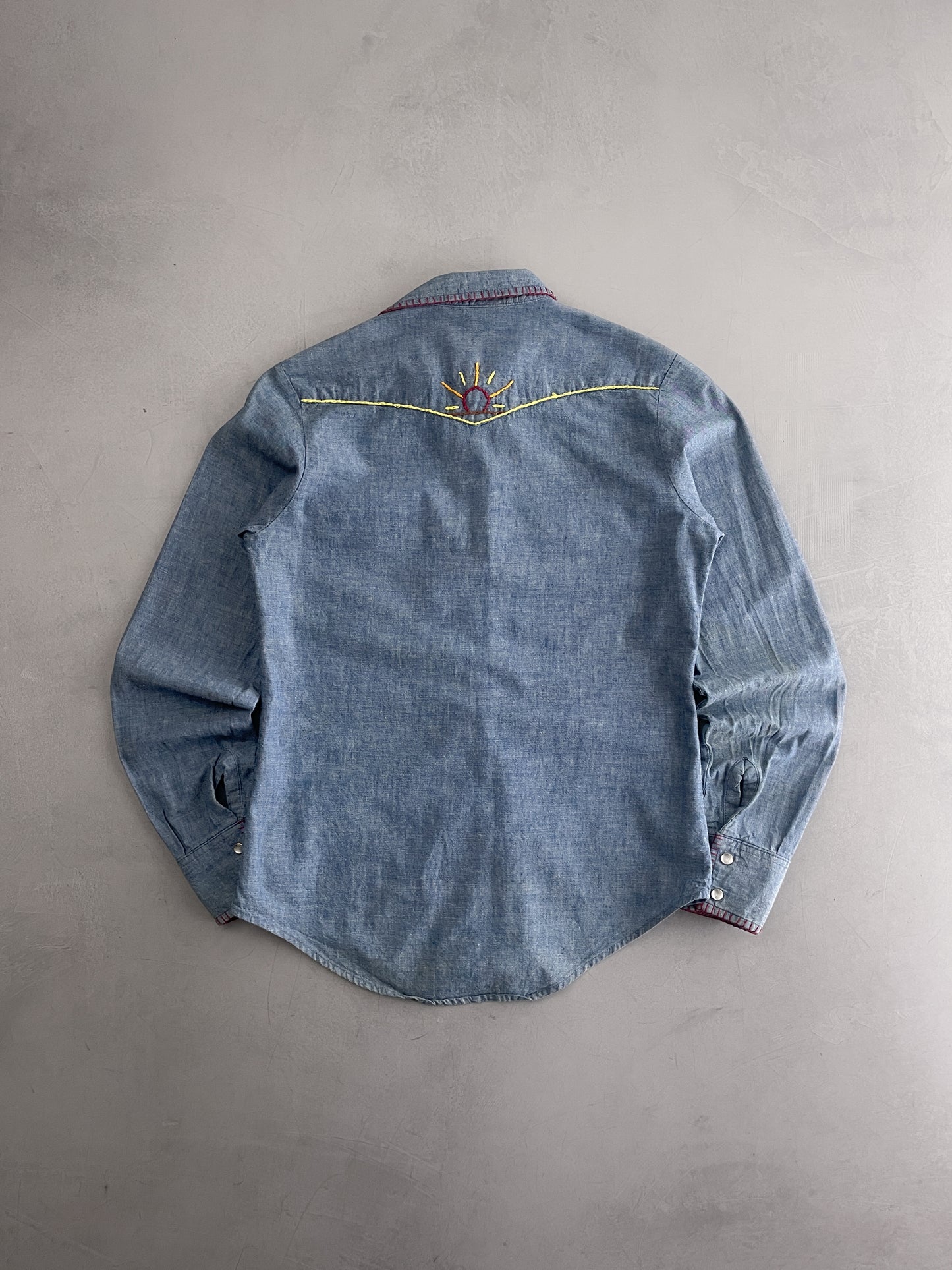 Lee Chambre Shirt w Folk Embroidery [S/M]