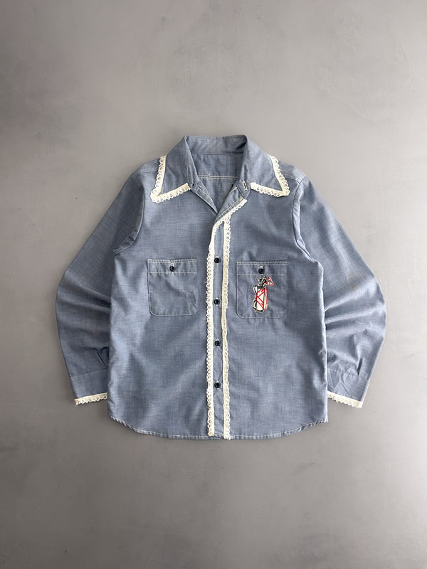 Hand Embroidered Chambre Shirt [M]