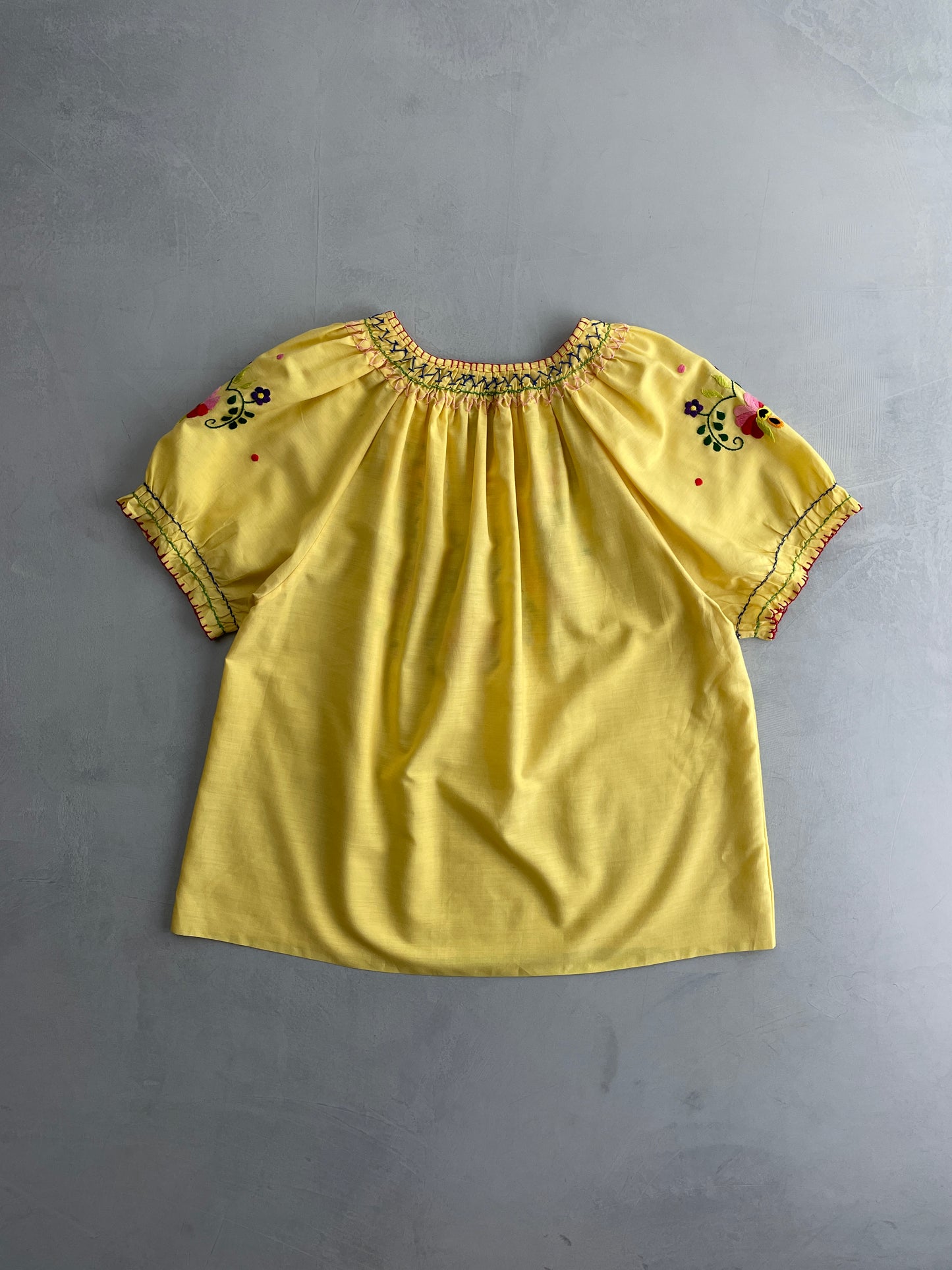70's Embroidered Hungarian Blouse [W6-8]