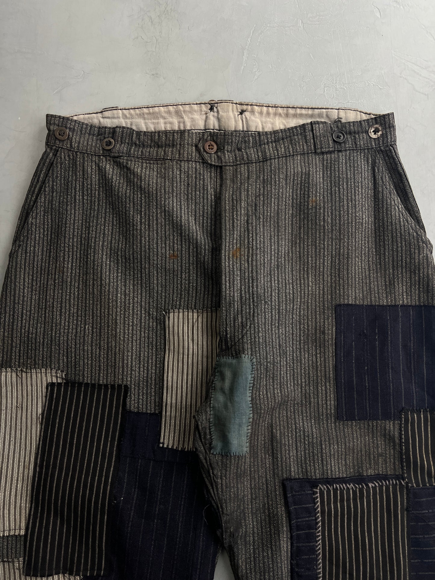 40's French Patched Work Pants [37"]