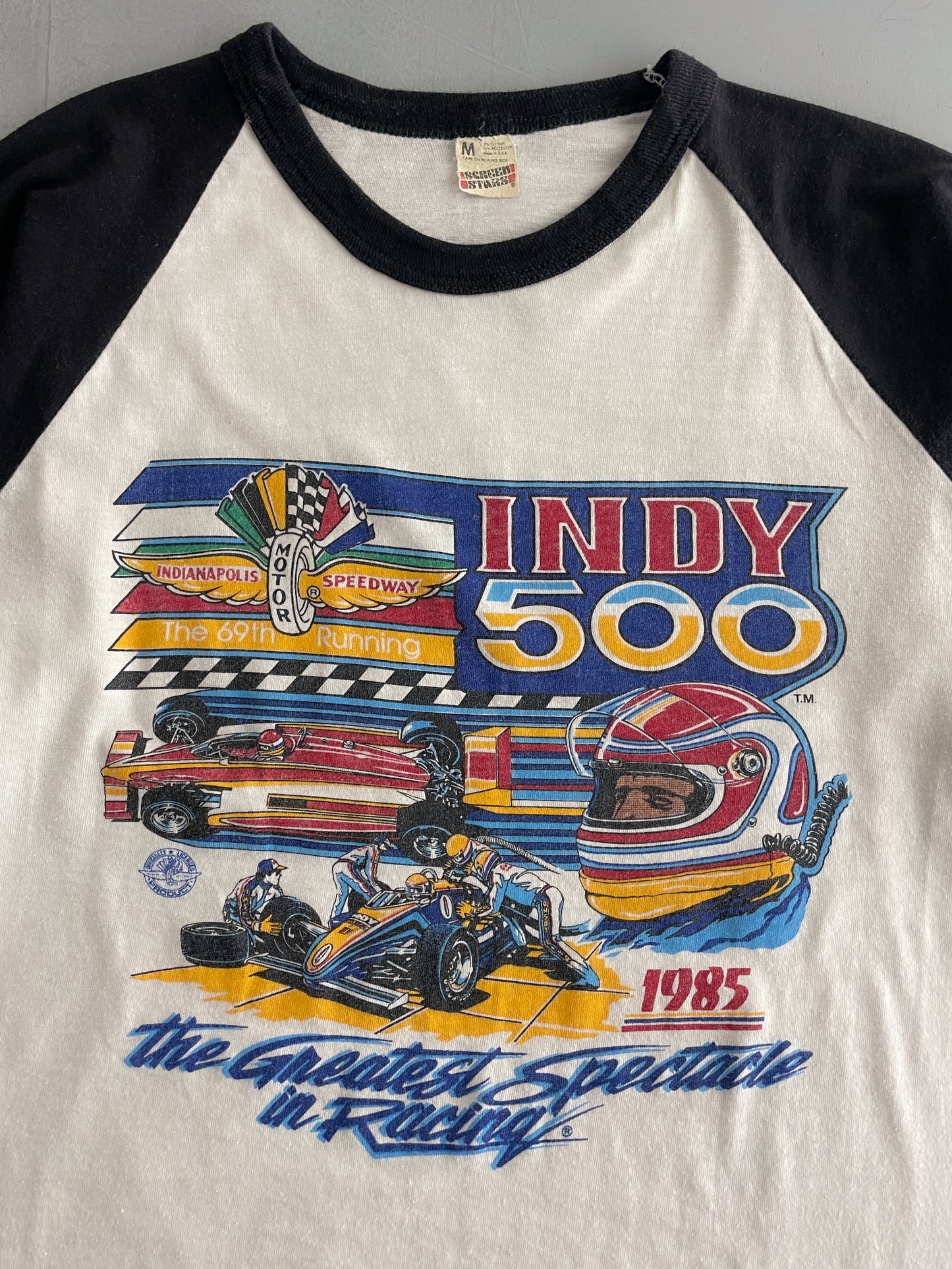 1985 Indie 500 Raglan [M]