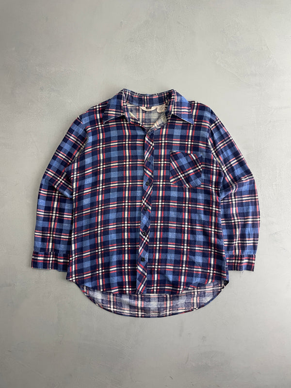 70's Johnny West Flannel Shirt [M]