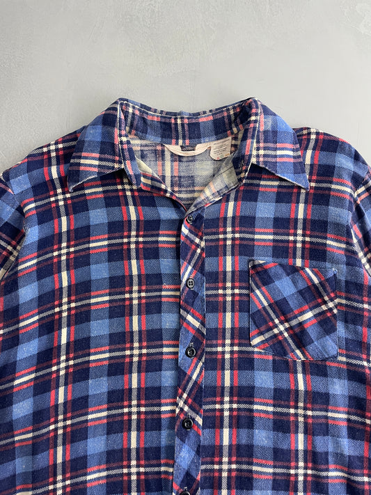 70's Johnny West Flannel Shirt [M]