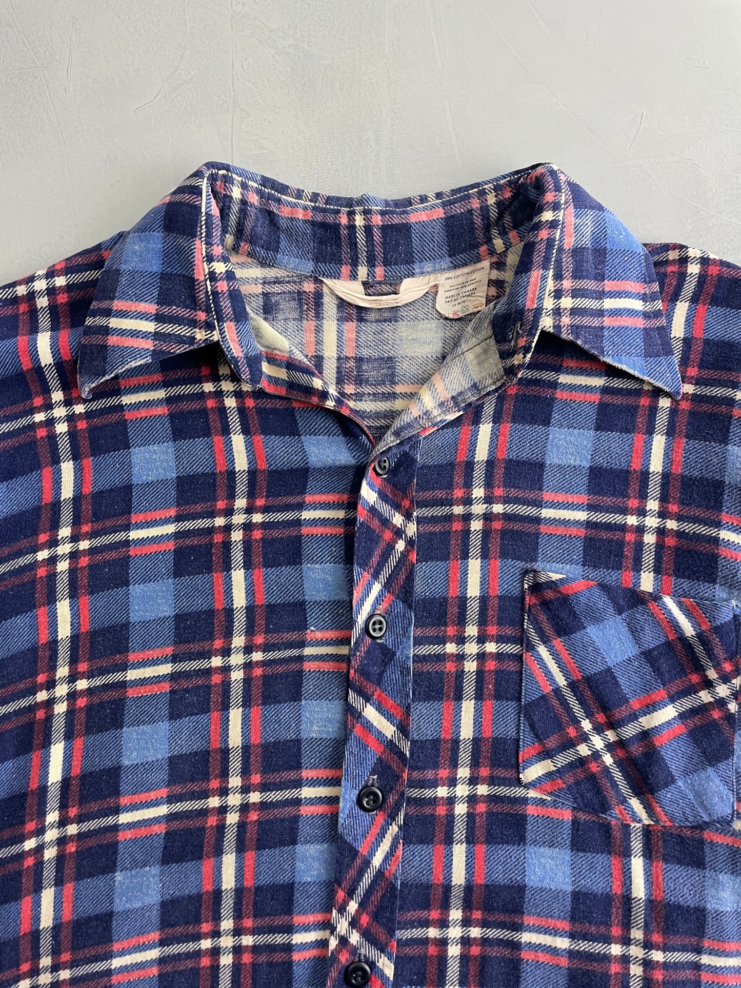 70's Johnny West Flannel Shirt [M]