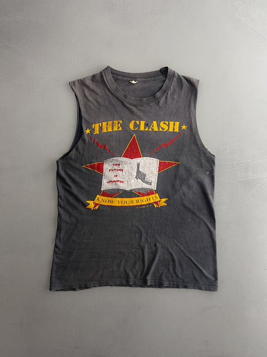 Faded 80's The Clash 'Combat Rock' Cut Off [M]