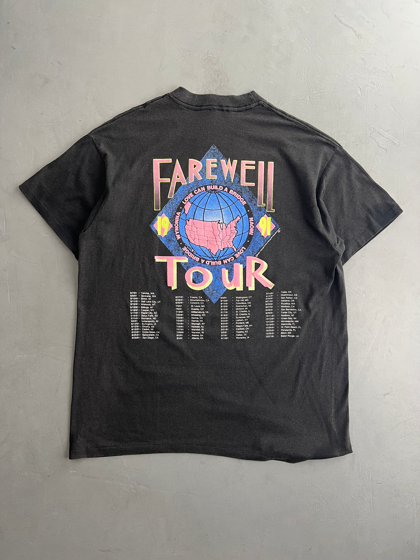 '90 The Judds Puff Print 'Farewell' Tee [XL]
