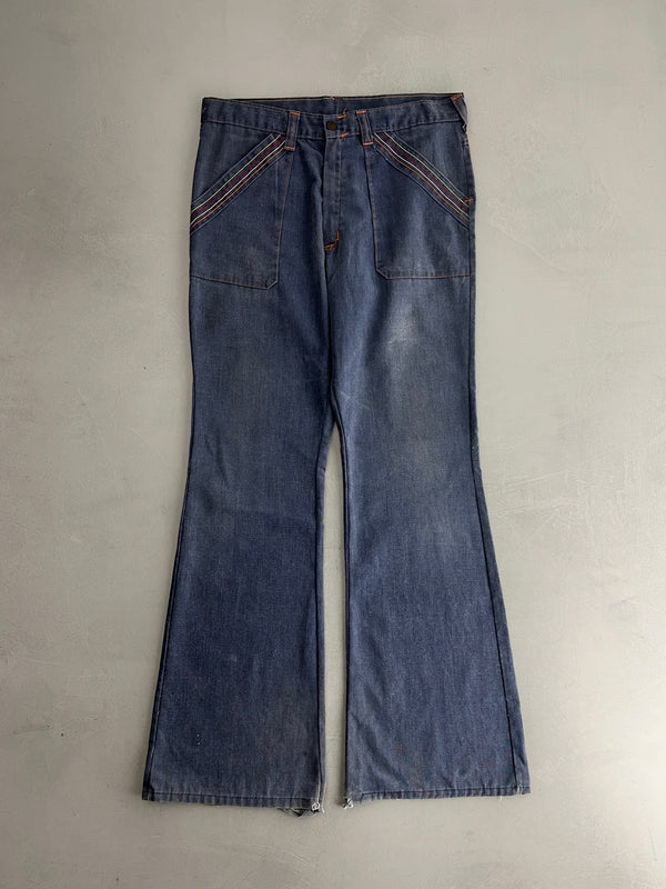 1970's Denim Flares [34"]