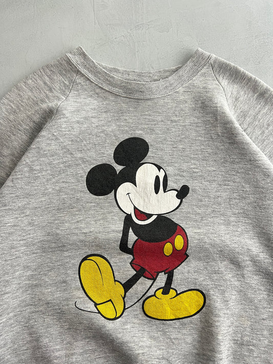 80's Made In USA Mickey Mouse Sweatshirt [M]