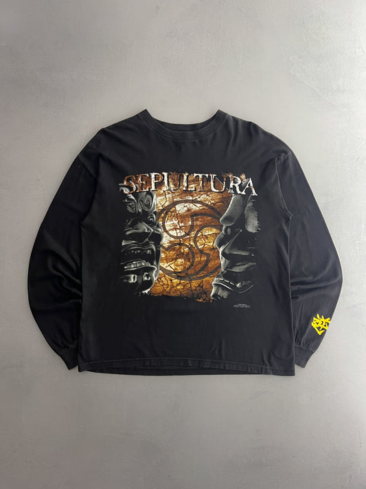 '98 Sepultura 'Against' Long Sleeve Tee [L/XL]