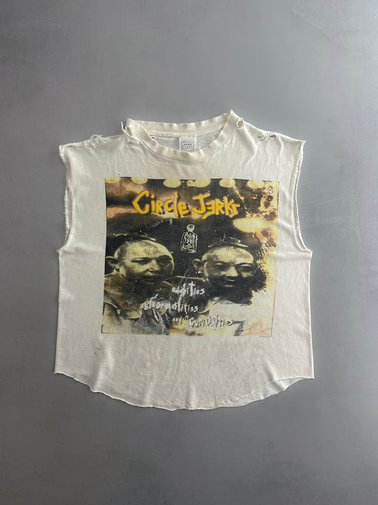 Thrashed '95 Circle Jerks 'North American Tour' Cut Off Tee [XL]
