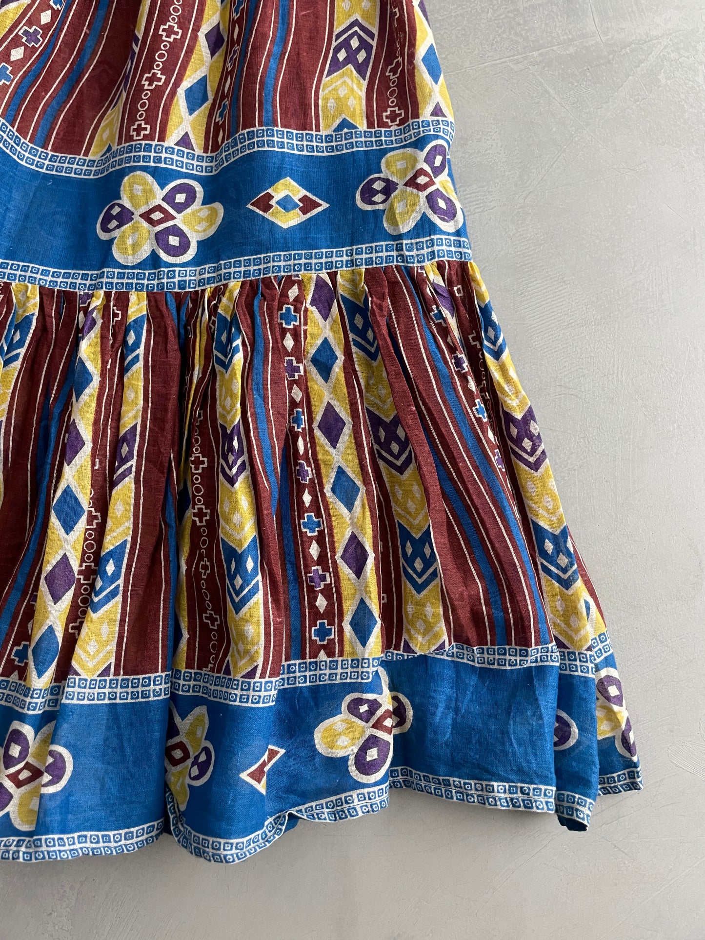 70's Cotton Skirt [W6-10]