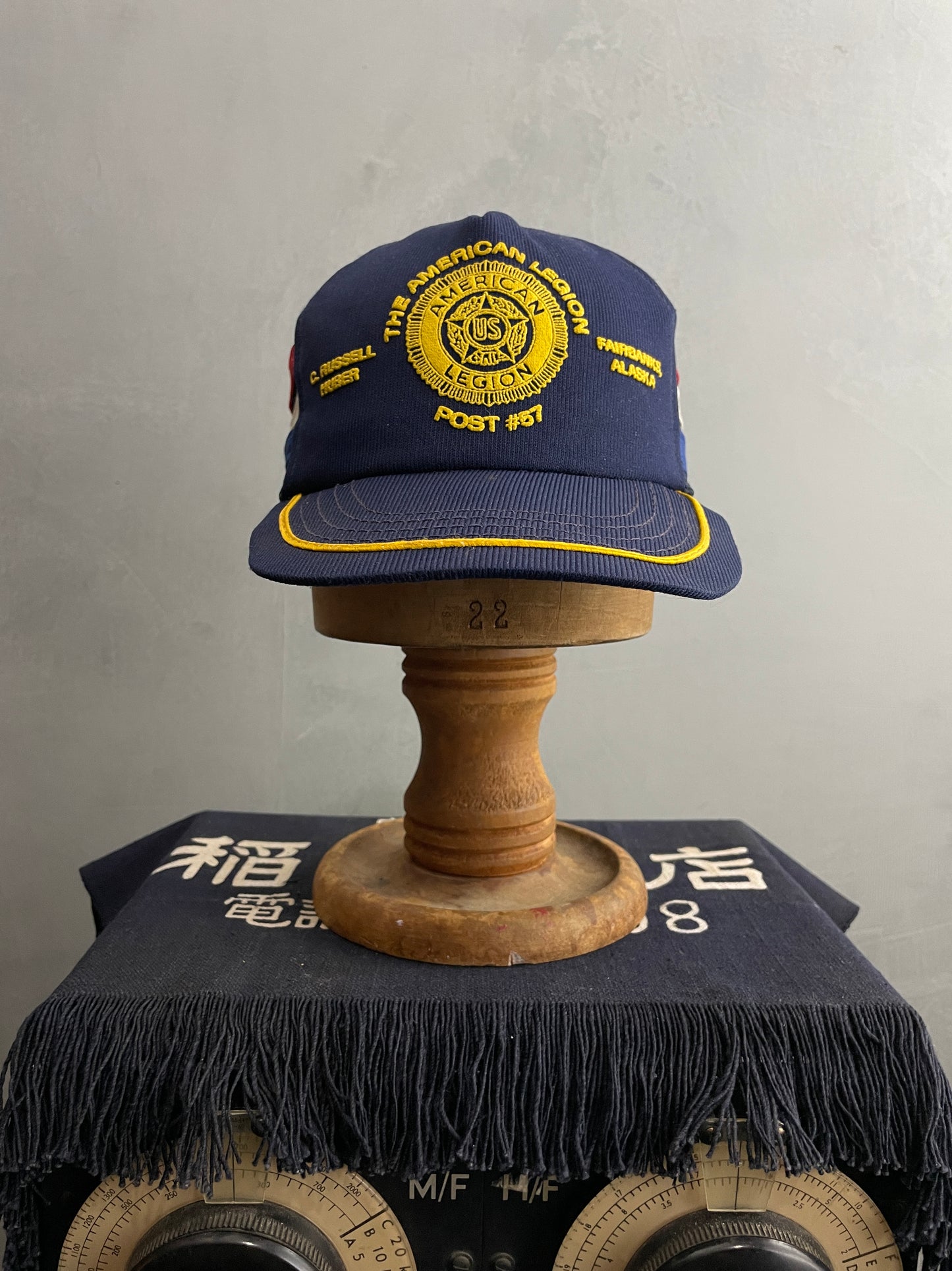 3 Stripe American Legion Trucker Cap