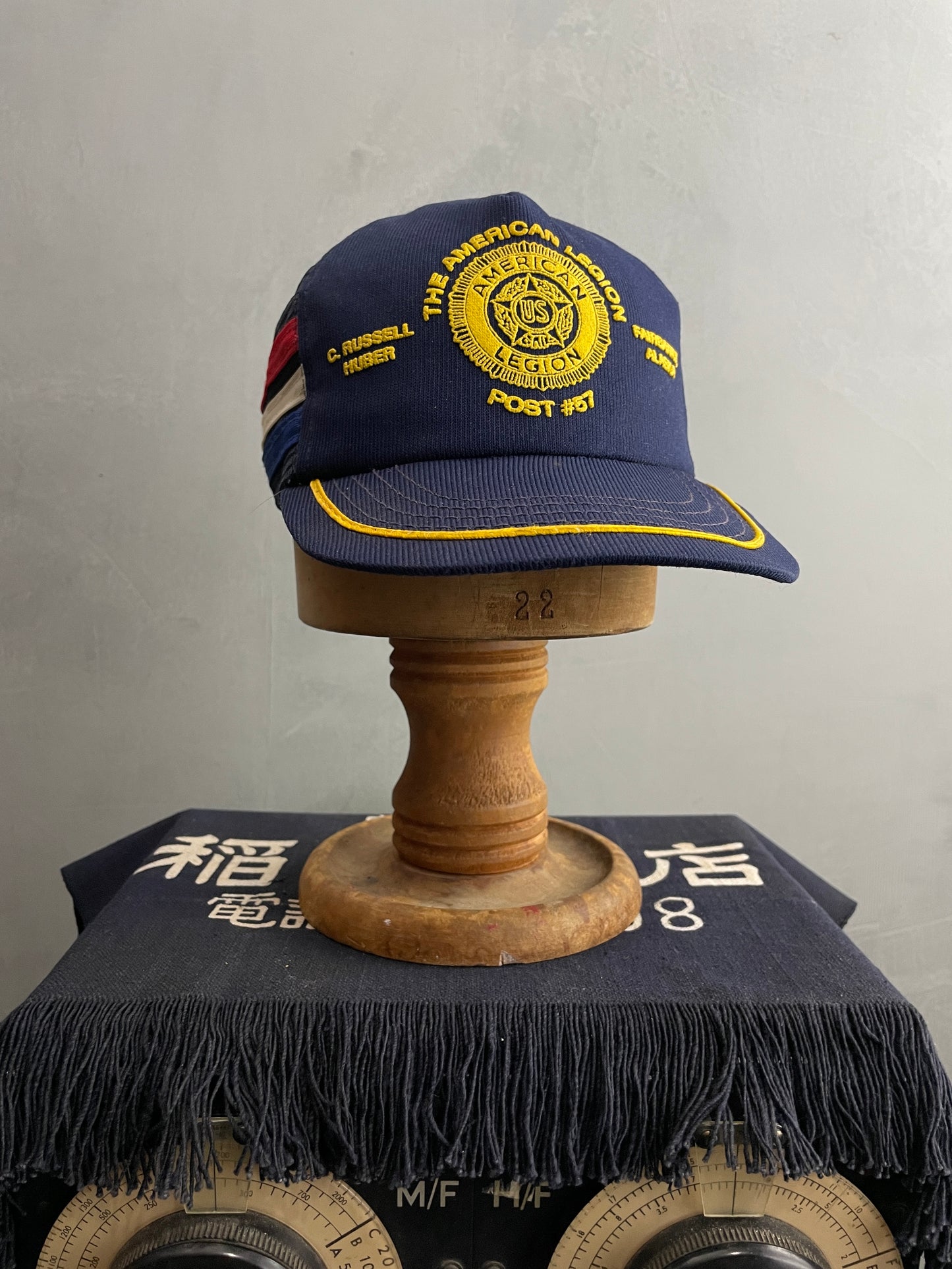 3 Stripe American Legion Trucker Cap