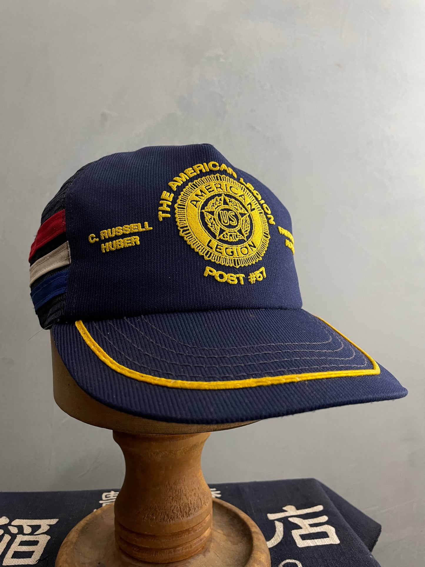 3 Stripe American Legion Trucker Cap