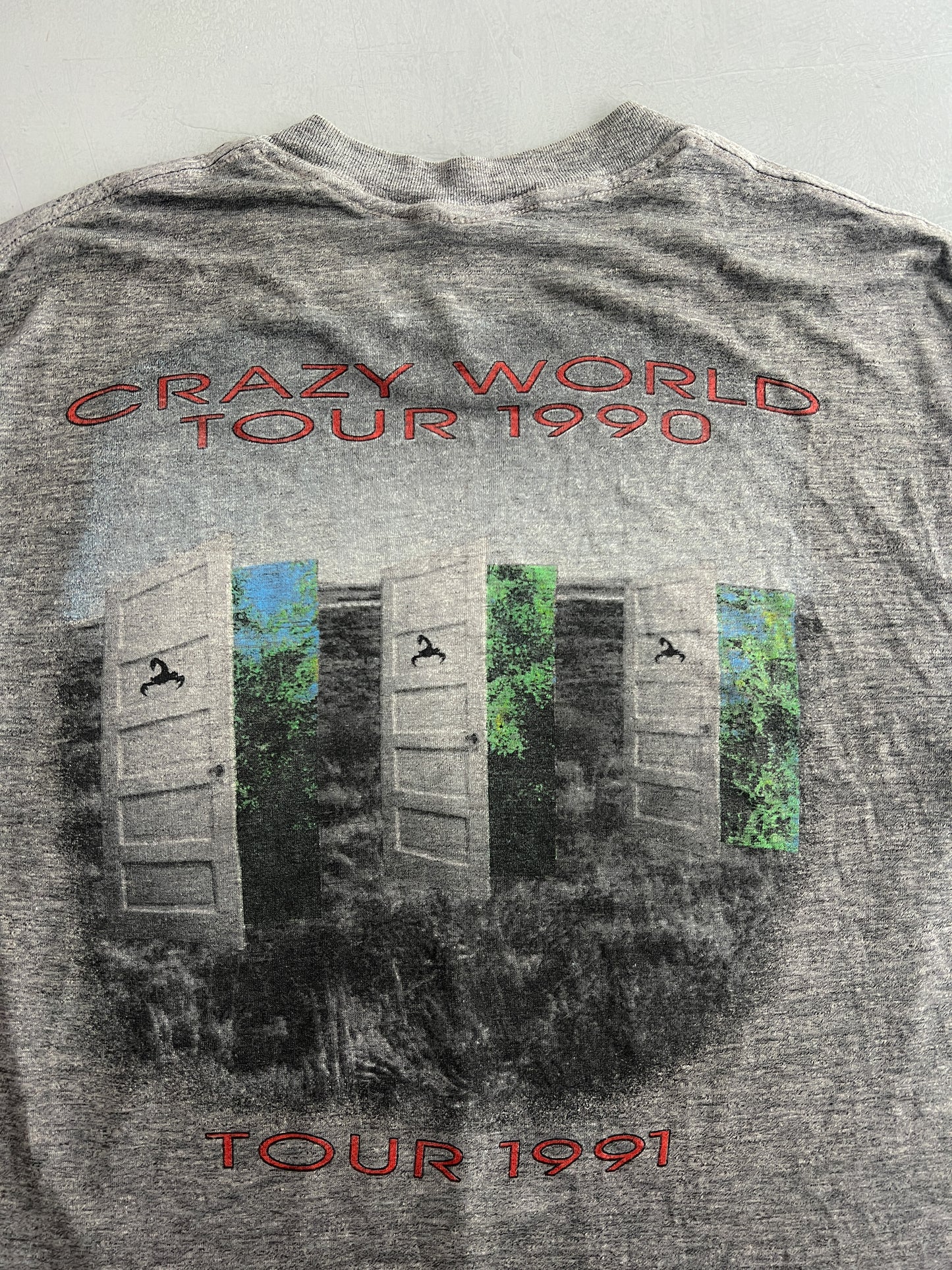 90's Paper Thin Scorpions Crazy World Tour Tee [L]