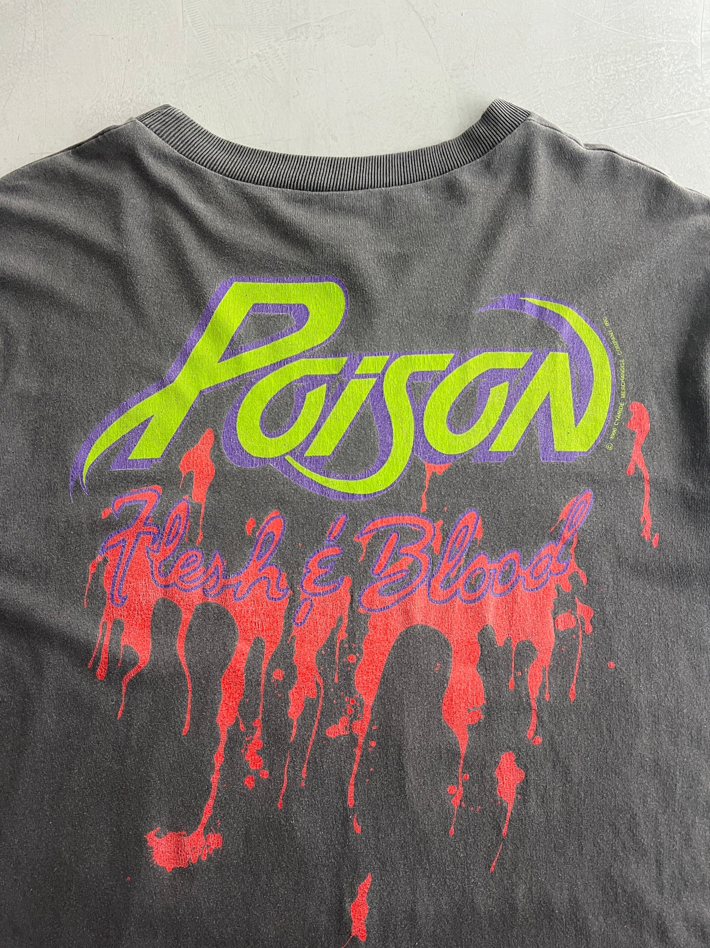 '90 Poison 'Flesh & Blood' Tour Tee [XL]