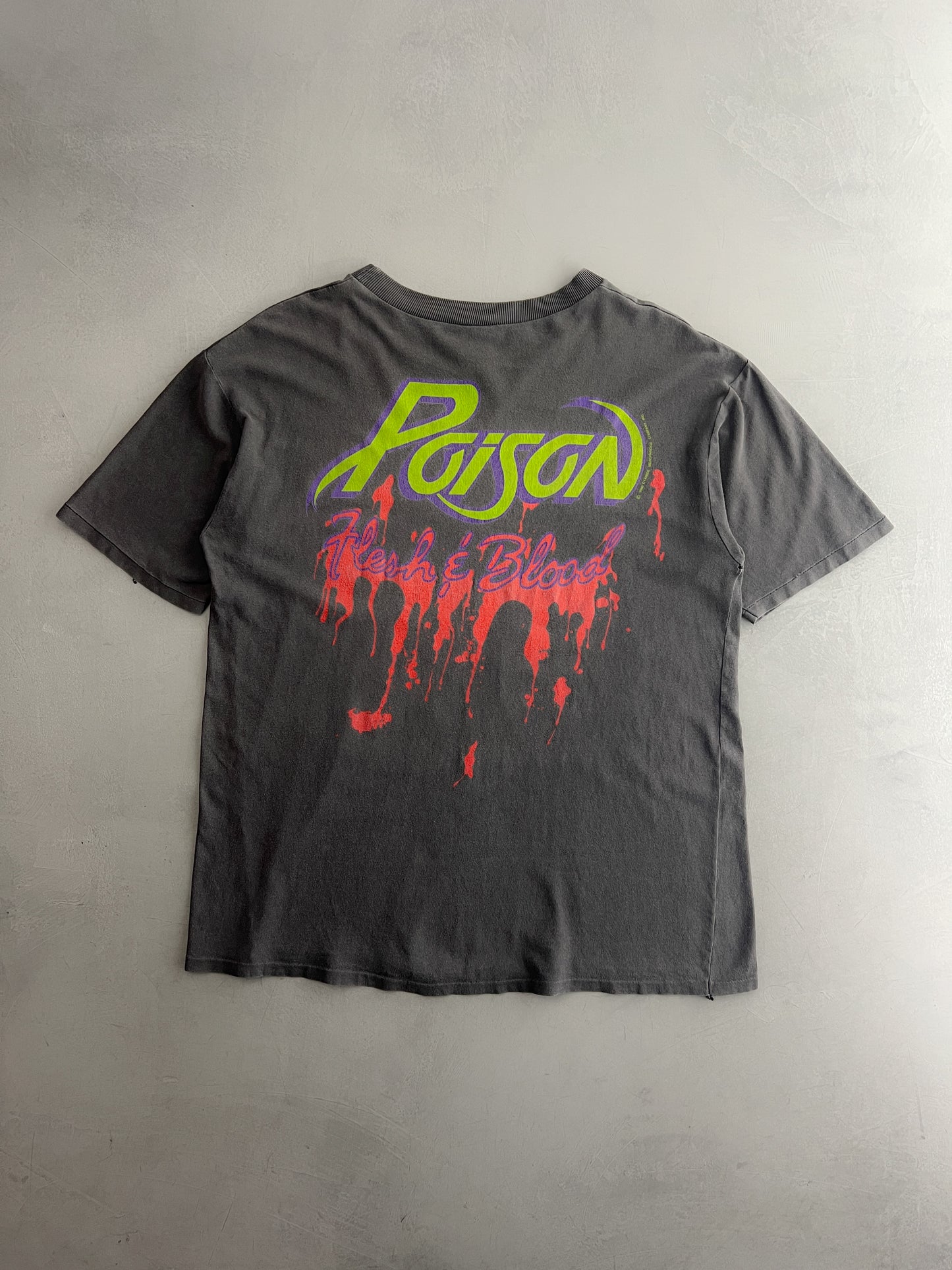 '90 Poison 'Flesh & Blood' Tour Tee [XL]