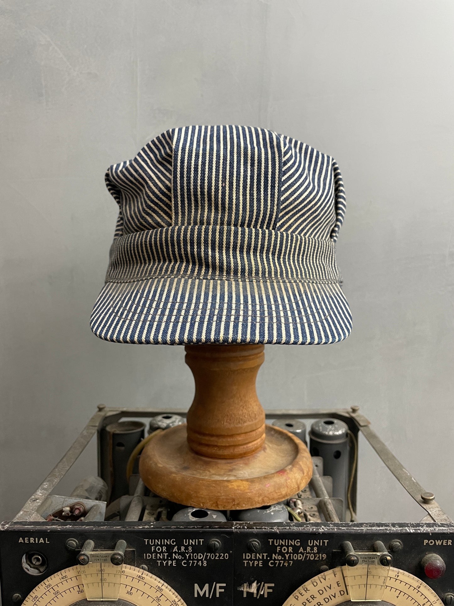 Hickory Striped Railroad Cap