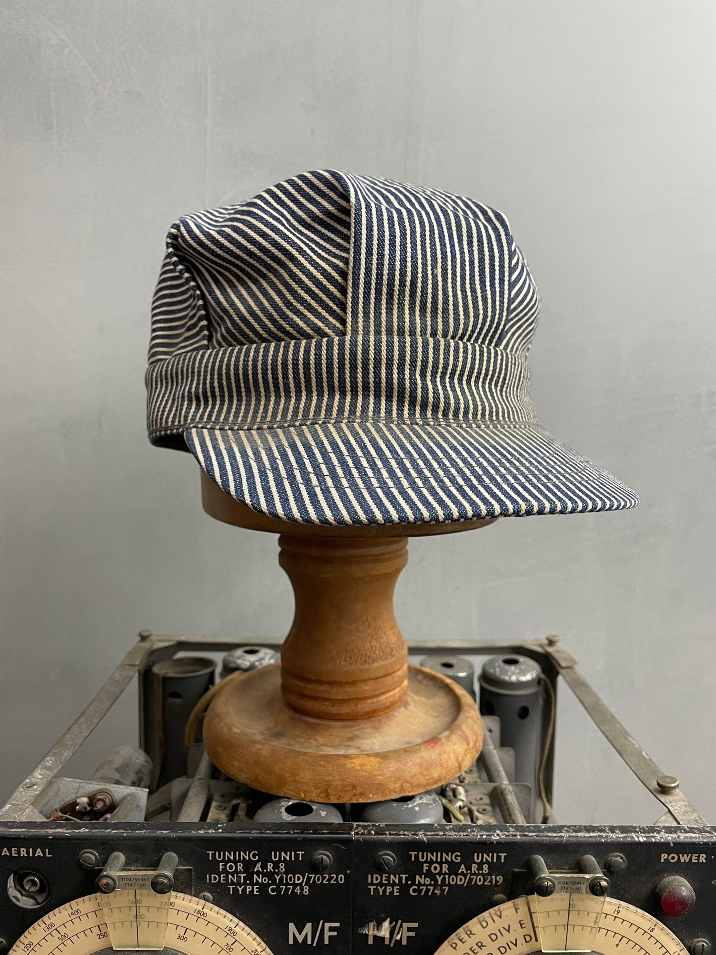 Hickory Striped Railroad Cap