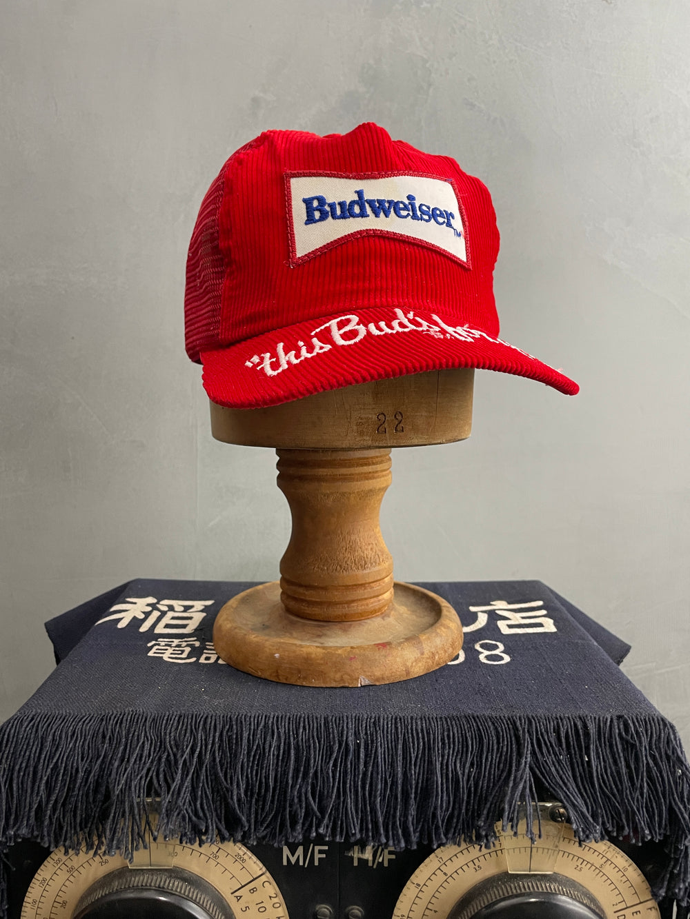 Budweiser Cord Trucker Cap