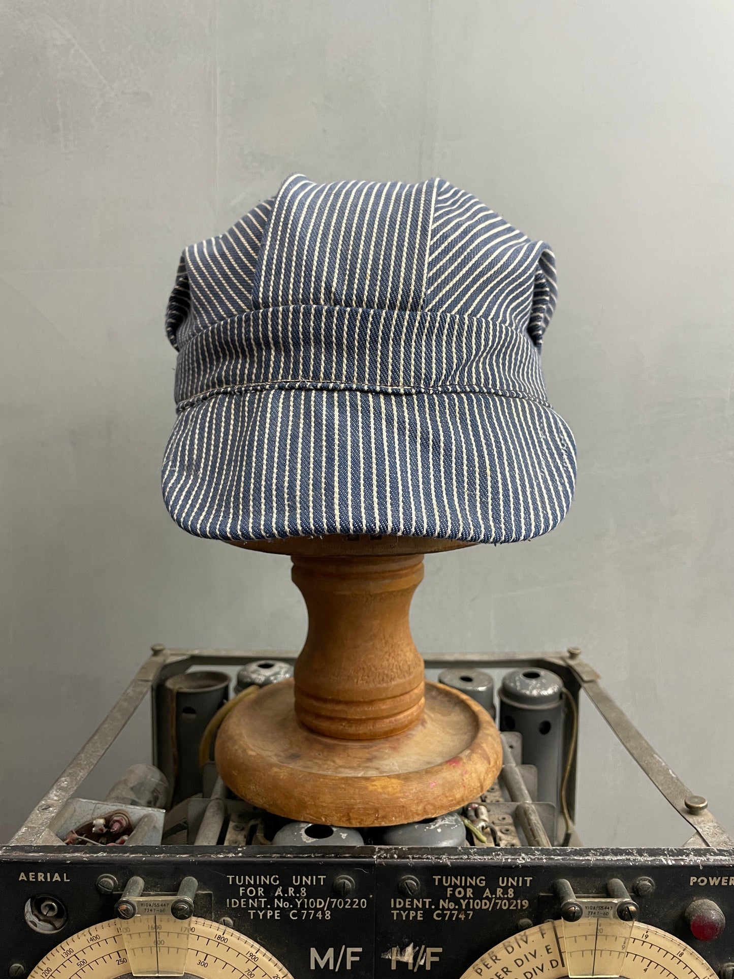 Hickory Striped Railroad Cap