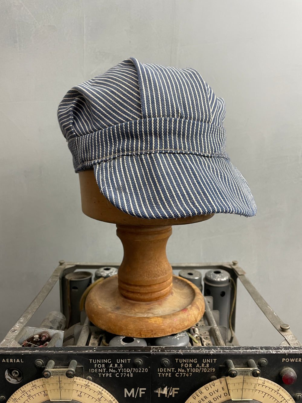 Hickory Striped Railroad Cap