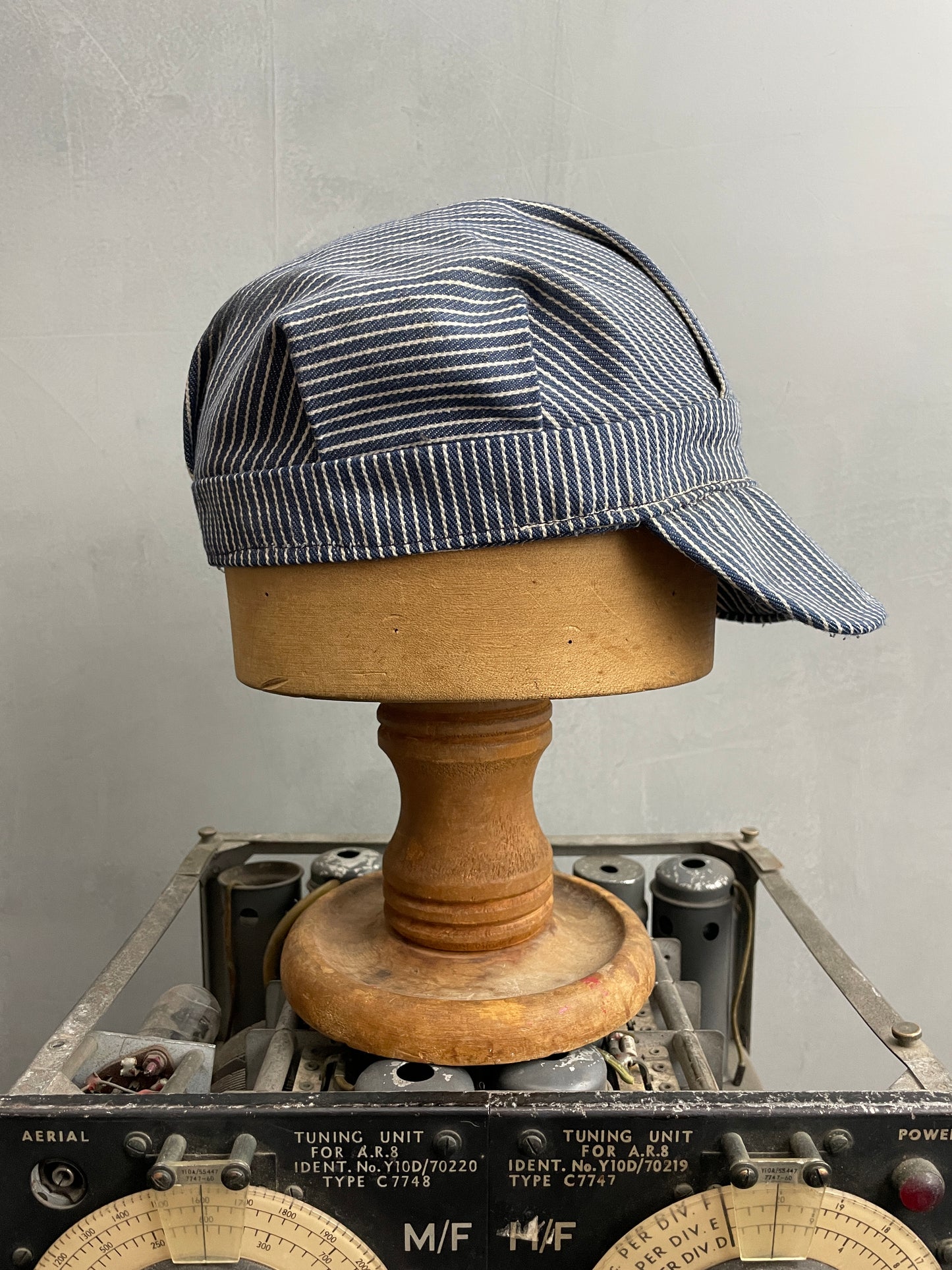 Hickory Striped Railroad Cap