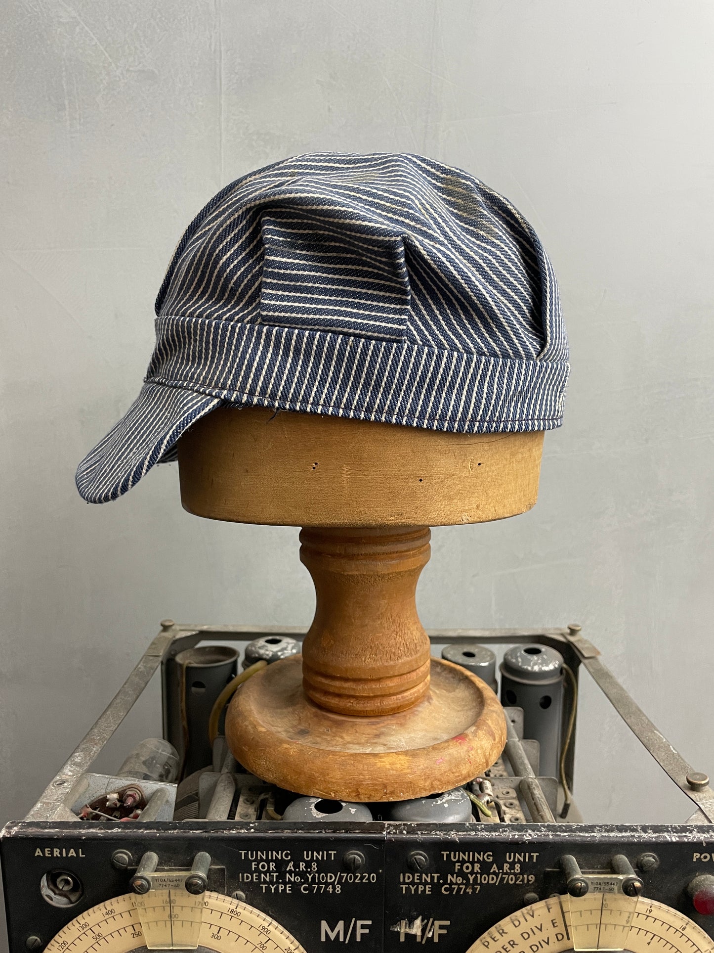 Hickory Striped Railroad Cap