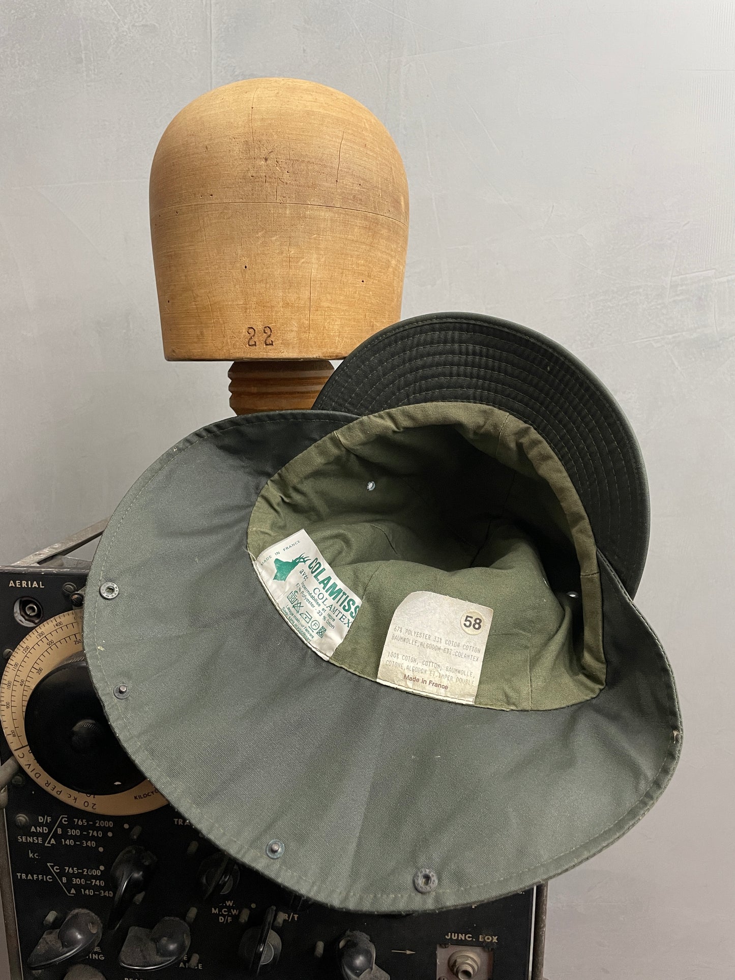 French Waxed Canvas Hunting Cap
