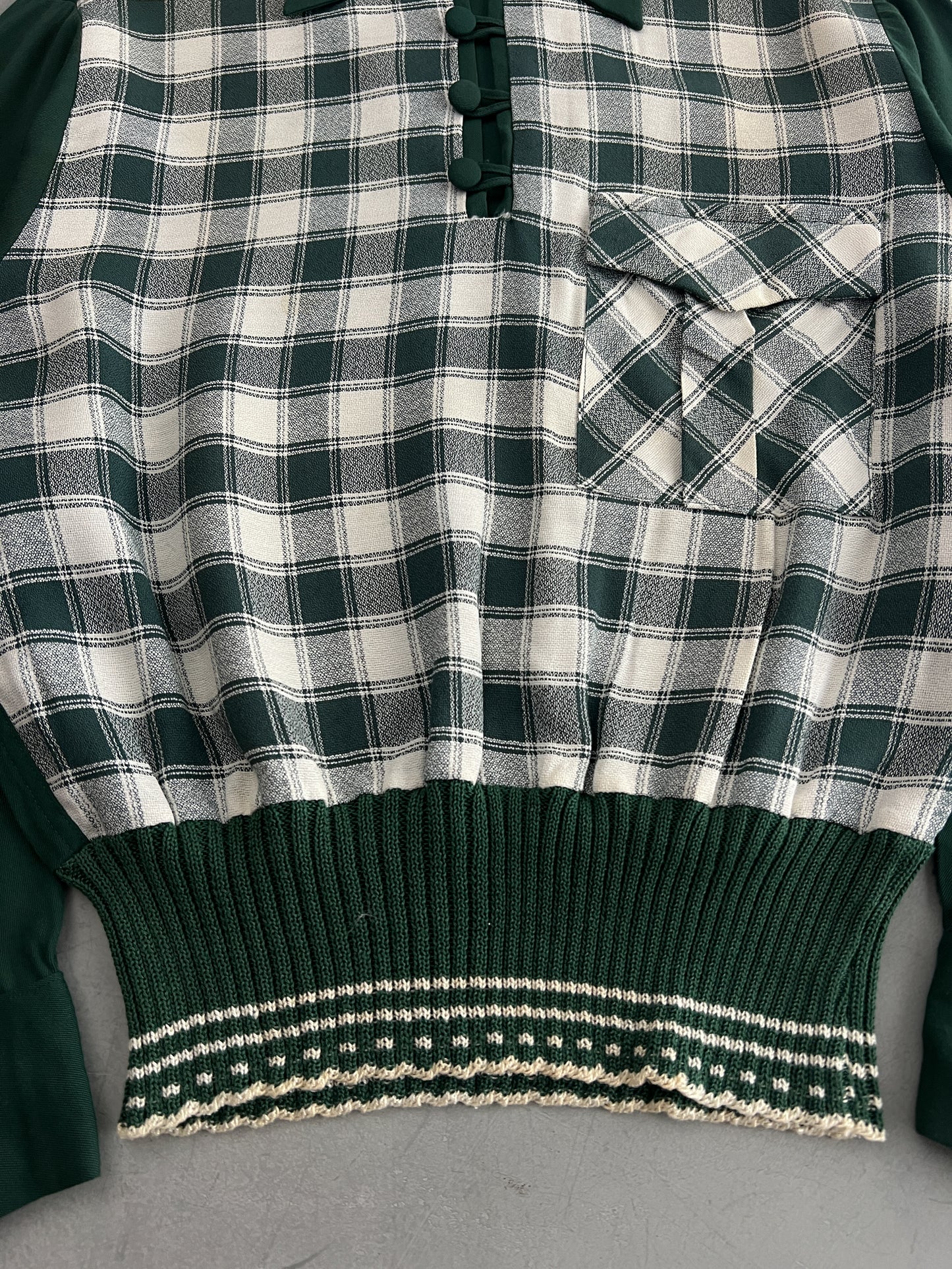 1960's Plaid Pullover [S]