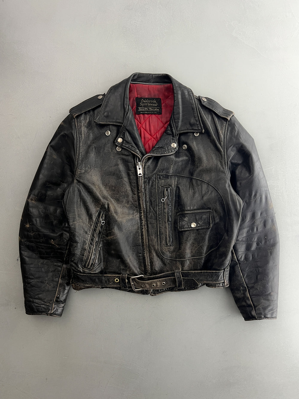 1960's Sears D-Pocket Leather Jacket [L]