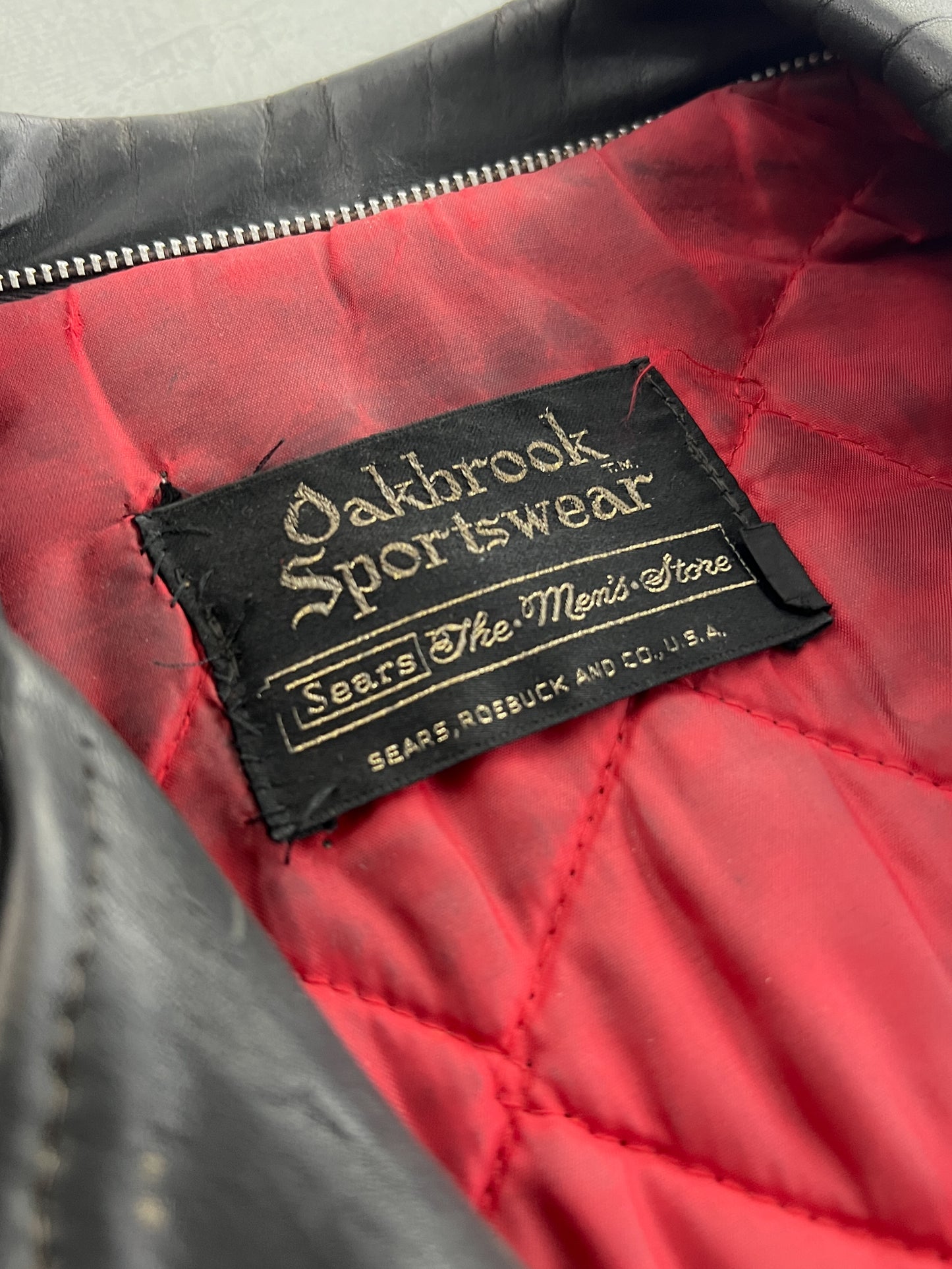 1960's Sears D-Pocket Leather Jacket [L]
