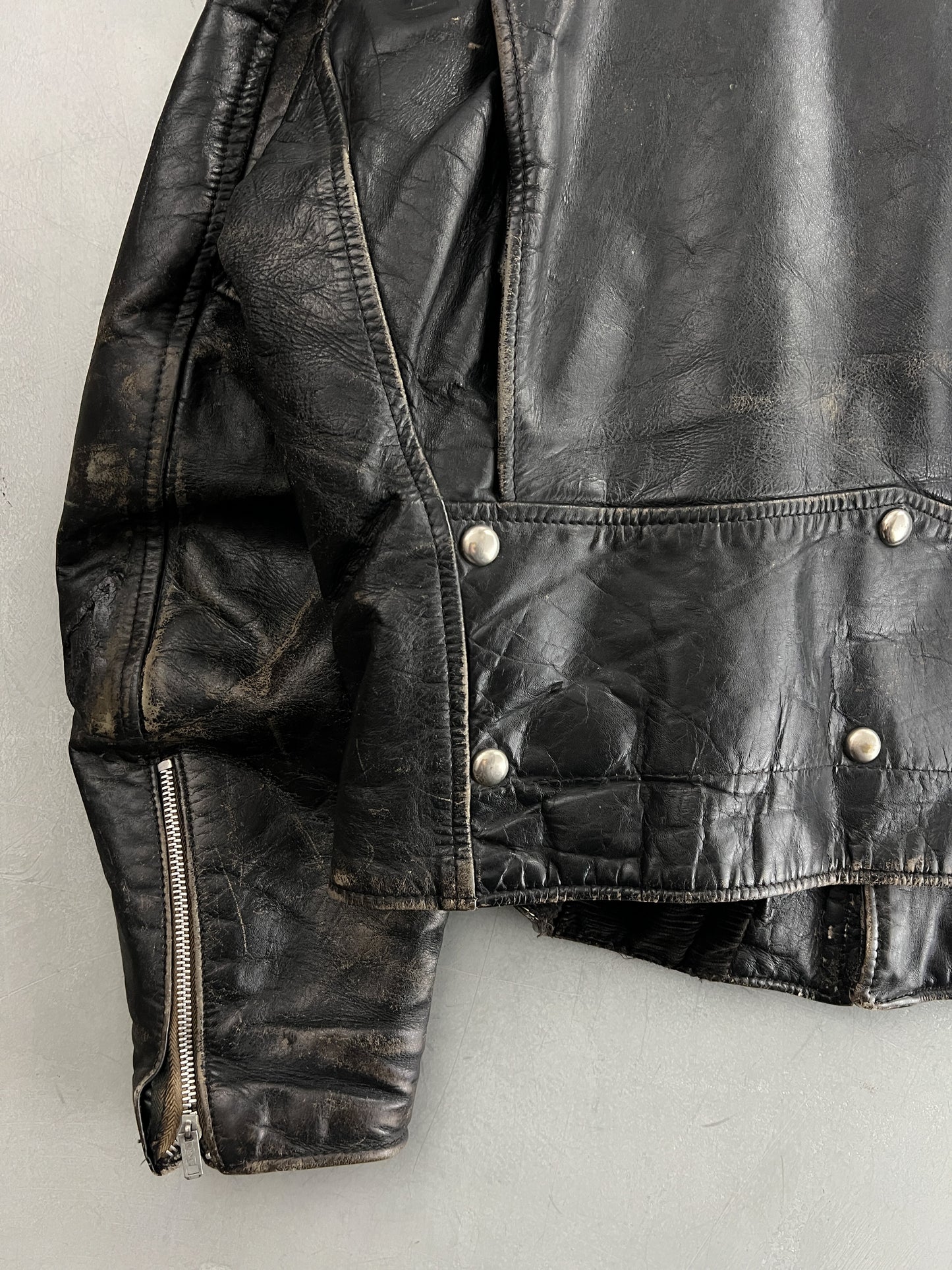 1960's Sears D-Pocket Leather Jacket [L]