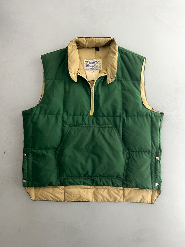 Schott Quarter Zip Down Vest [XL]