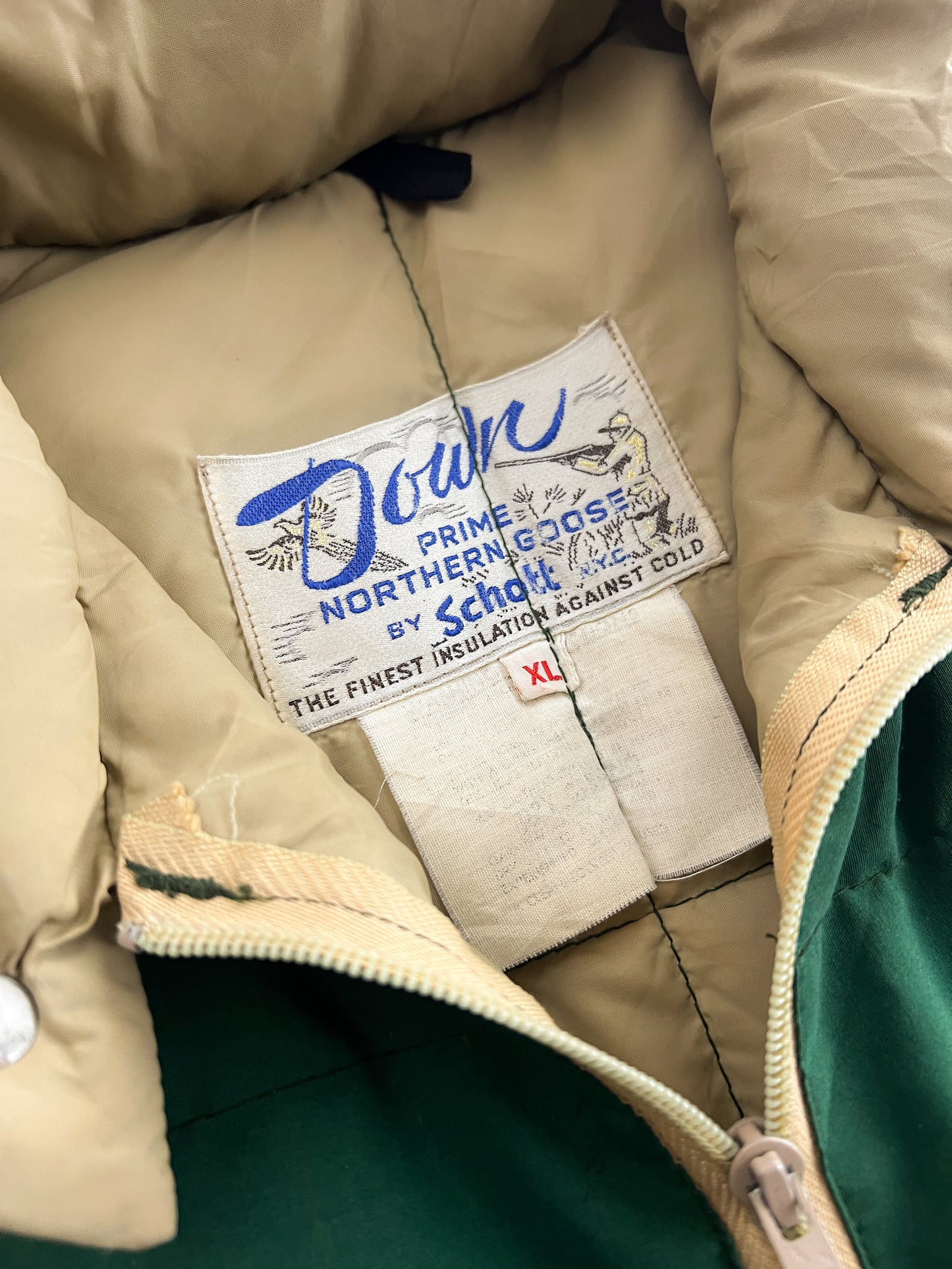 Schott Quarter Zip Down Vest [XL]