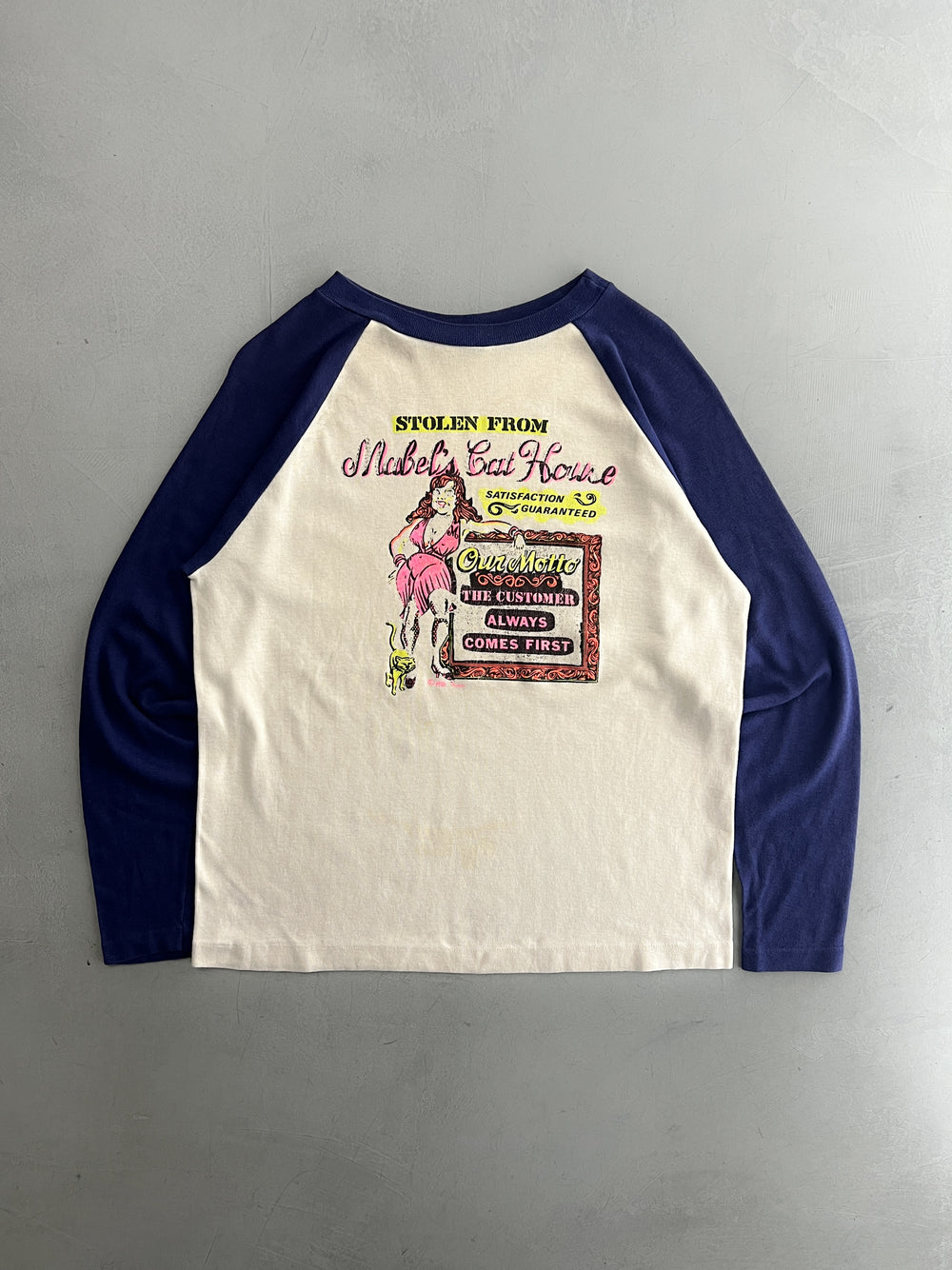 1980's 'Mabels Cat House' Raglan [M/L]