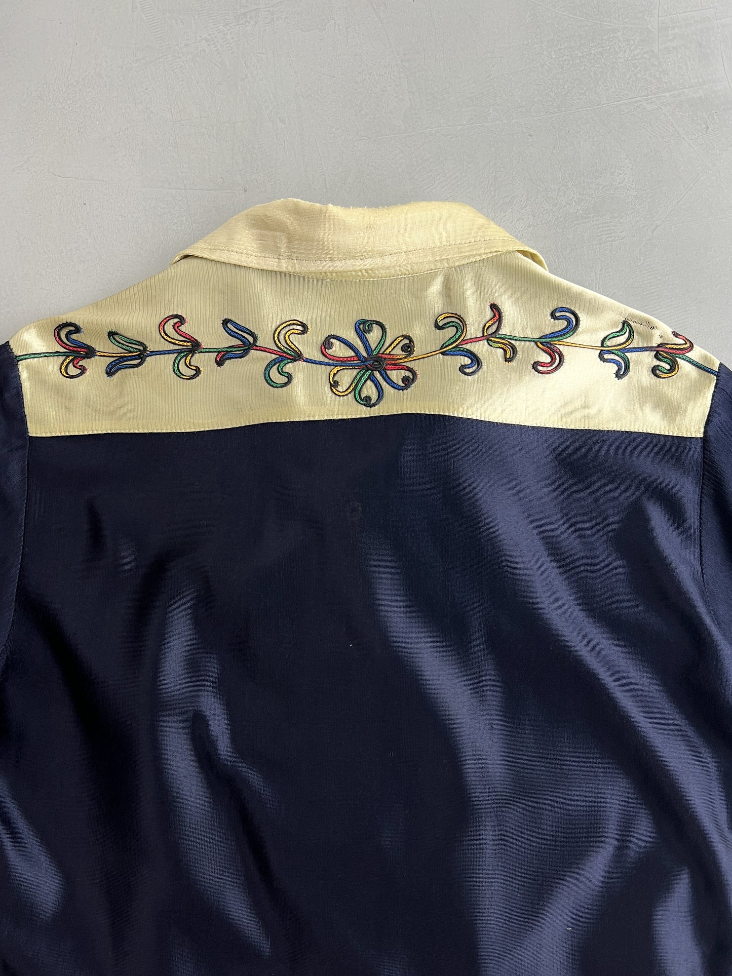 1970's Embroidered Western Shirt [M]