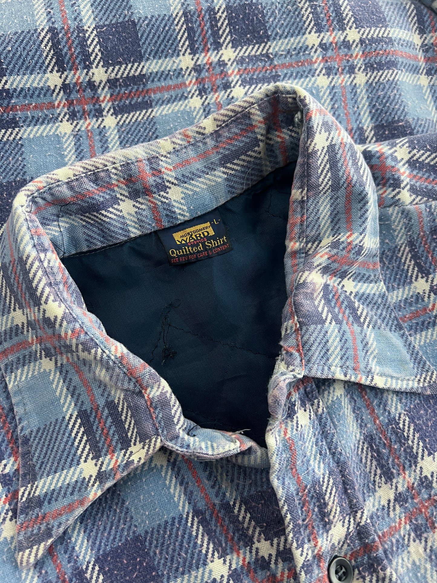 Faded Montgomery Ward Quilt Flannel [L]