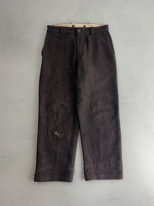 1940's Pioneer Brand Tweed Trousers [32"]