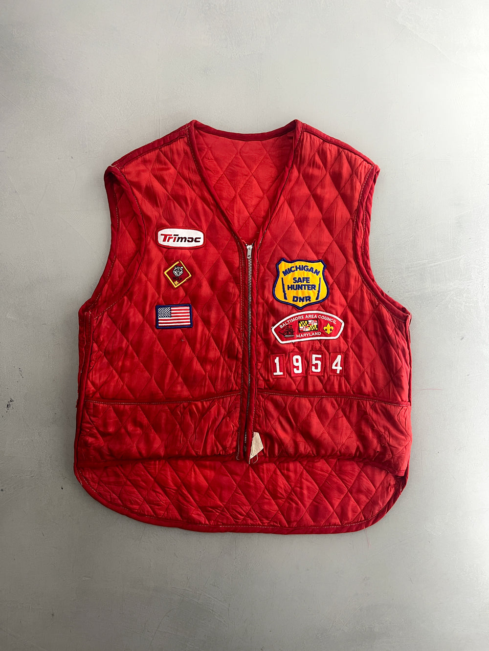 1970's Patched Quilt Vest [L]