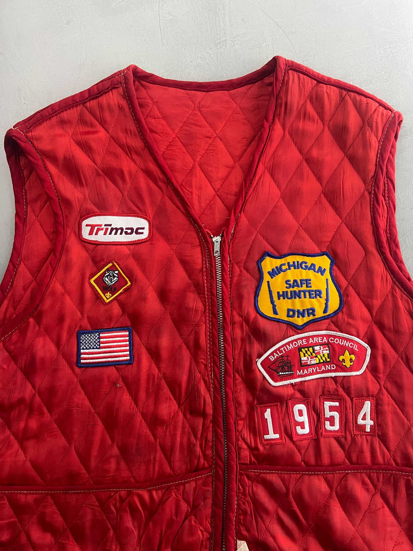1970's Patched Quilt Vest [L]